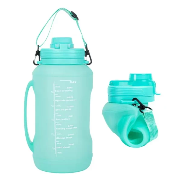 (🔥Last Day Promo - 50% OFF) Silicon Folding Water Bottle - Buy 2 Get Extra 10% OFF & Free Shipping!