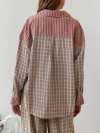 🔥Letzten Tag -70 % RABATT - Rosa lockeres Pyjama-Set