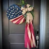 🏵100% Handmade Vintage American Flag Fallen Soldiers Memorial Rattan Wreath(𝐌𝐚𝐫𝐢𝐚𝐧𝐚 𝐒𝐦𝐢𝐭𝐡 𝐇𝐚𝐧𝐝𝐦𝐚𝐝𝐞®)