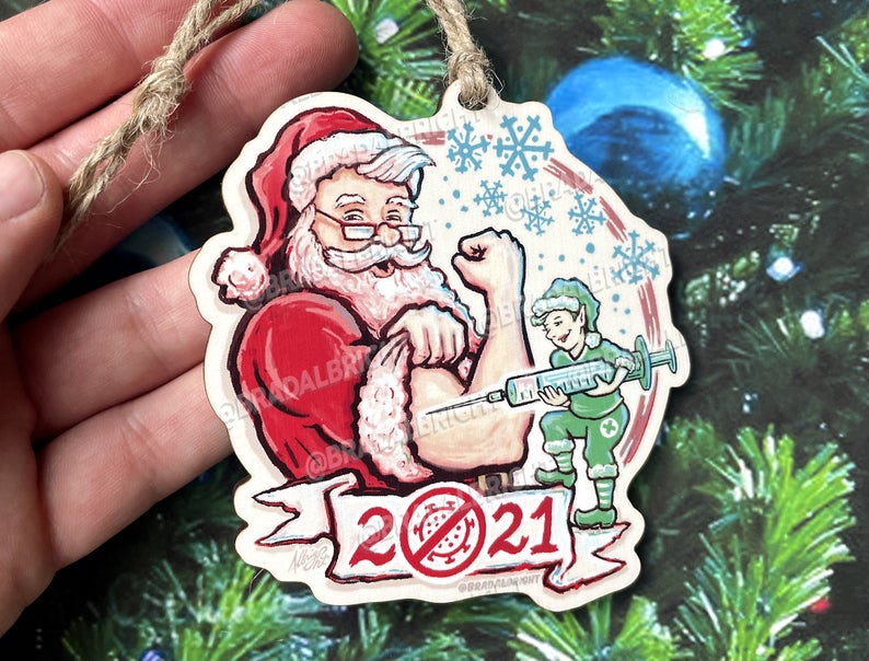 (🎅Early XMAS Sale🎅- 50% OFF) Santa 2021 Ornament- BUY 4 FREE SHIPPING