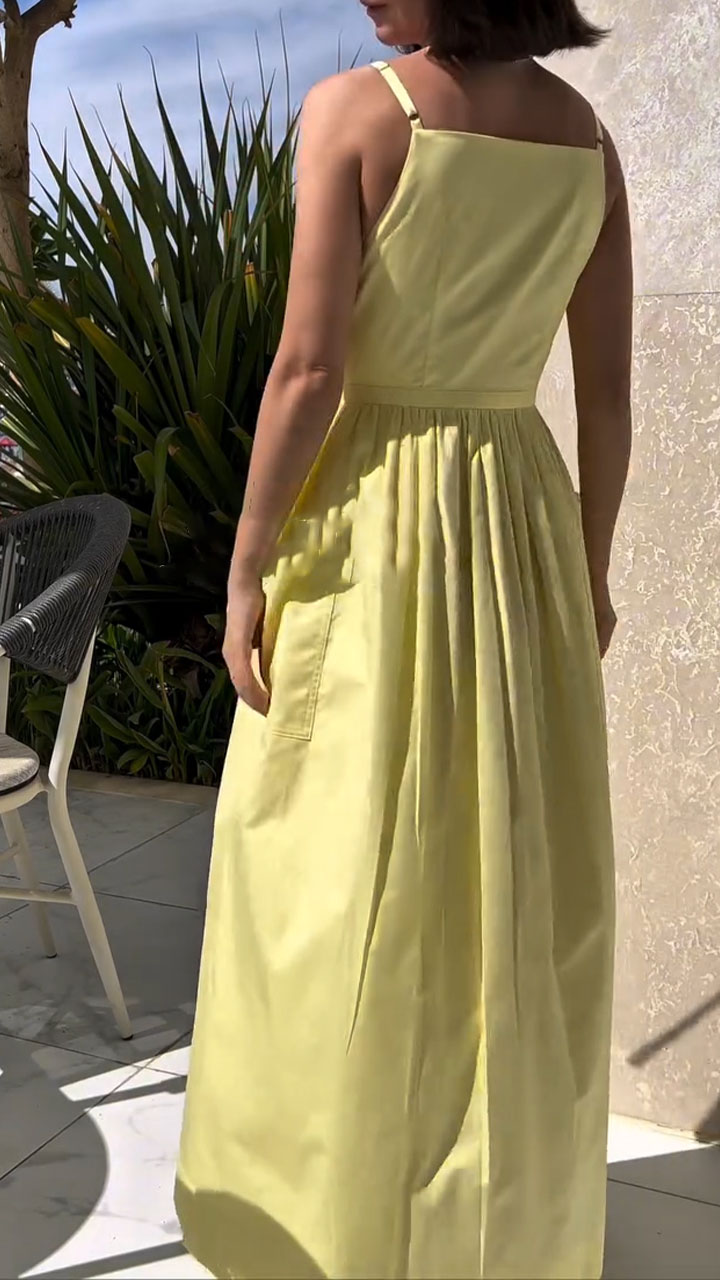 Women's Sleeveless Strappy A-line Casual Dress