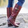 🎁LAST DAY 45% OFF🎁Women's Vintage Leather Zipper High Snow Boots