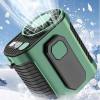 Portable Waist & Neck Fan with Power Bank and LED Light for Outdoor Use
