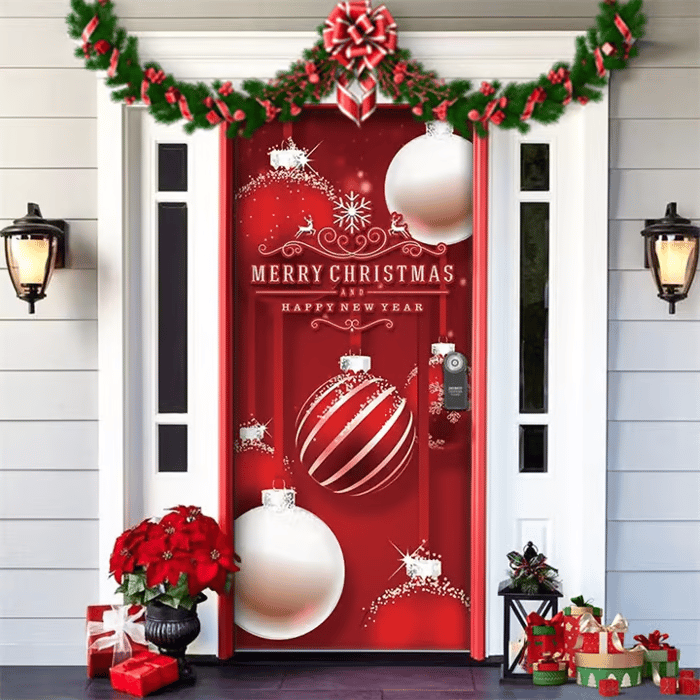 🌟Last day to get 49% off🌟2025 Christmas and Halloween front door decoration