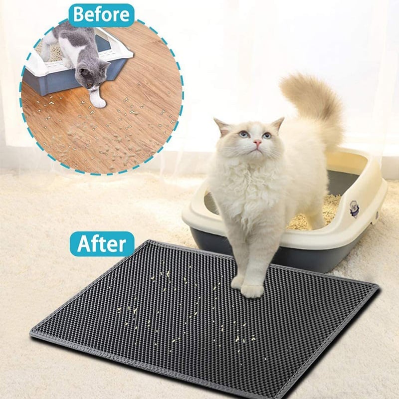 🎁Early Christmas Sale- 48% OFF - Non-Slip Cat Litter Mat（🔥🔥BUY 3 FREE SHIPPING）