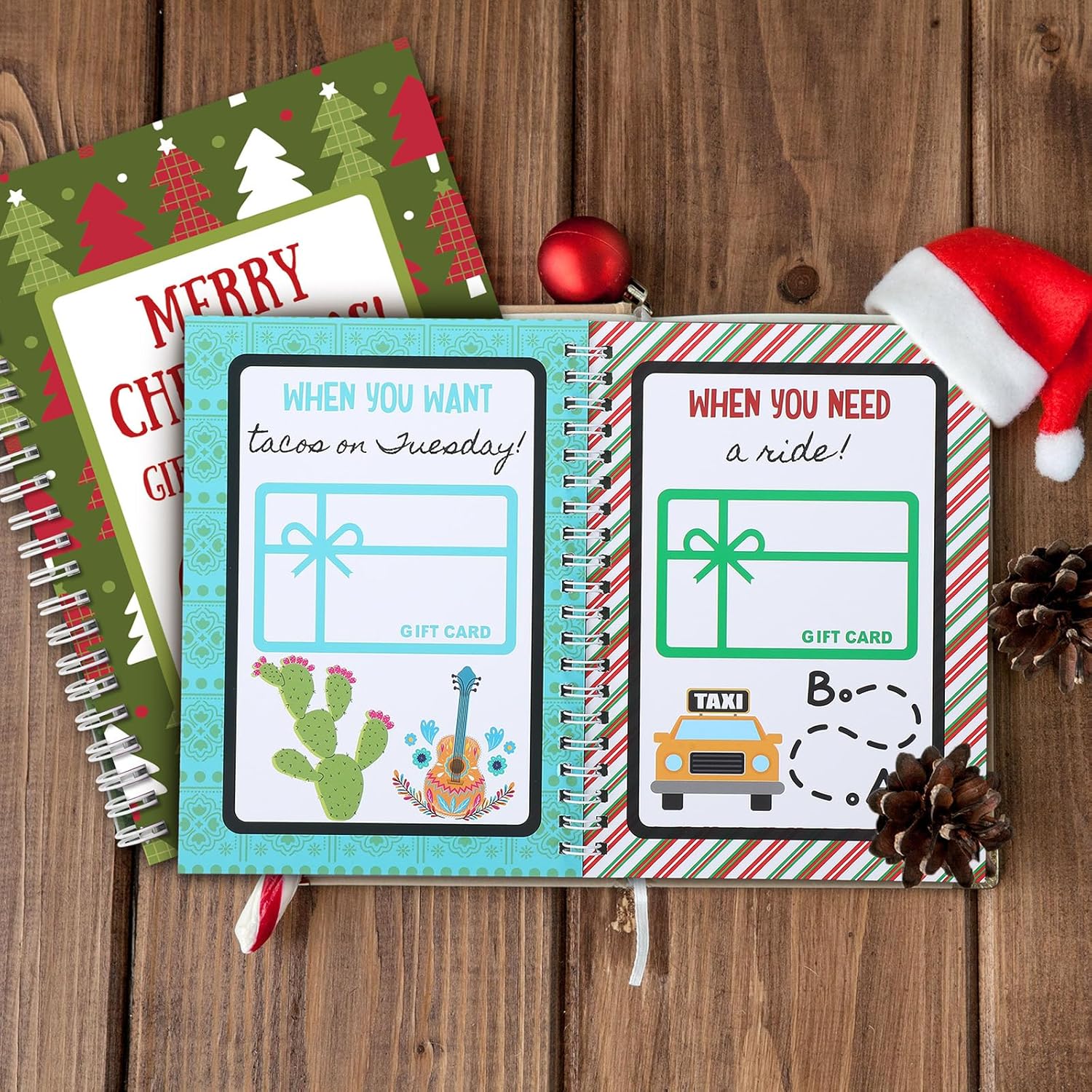 🎁🎅🏼MERRY CHRISTMAS! GIFT CARD BOOK📚Hardcover & Durability Line