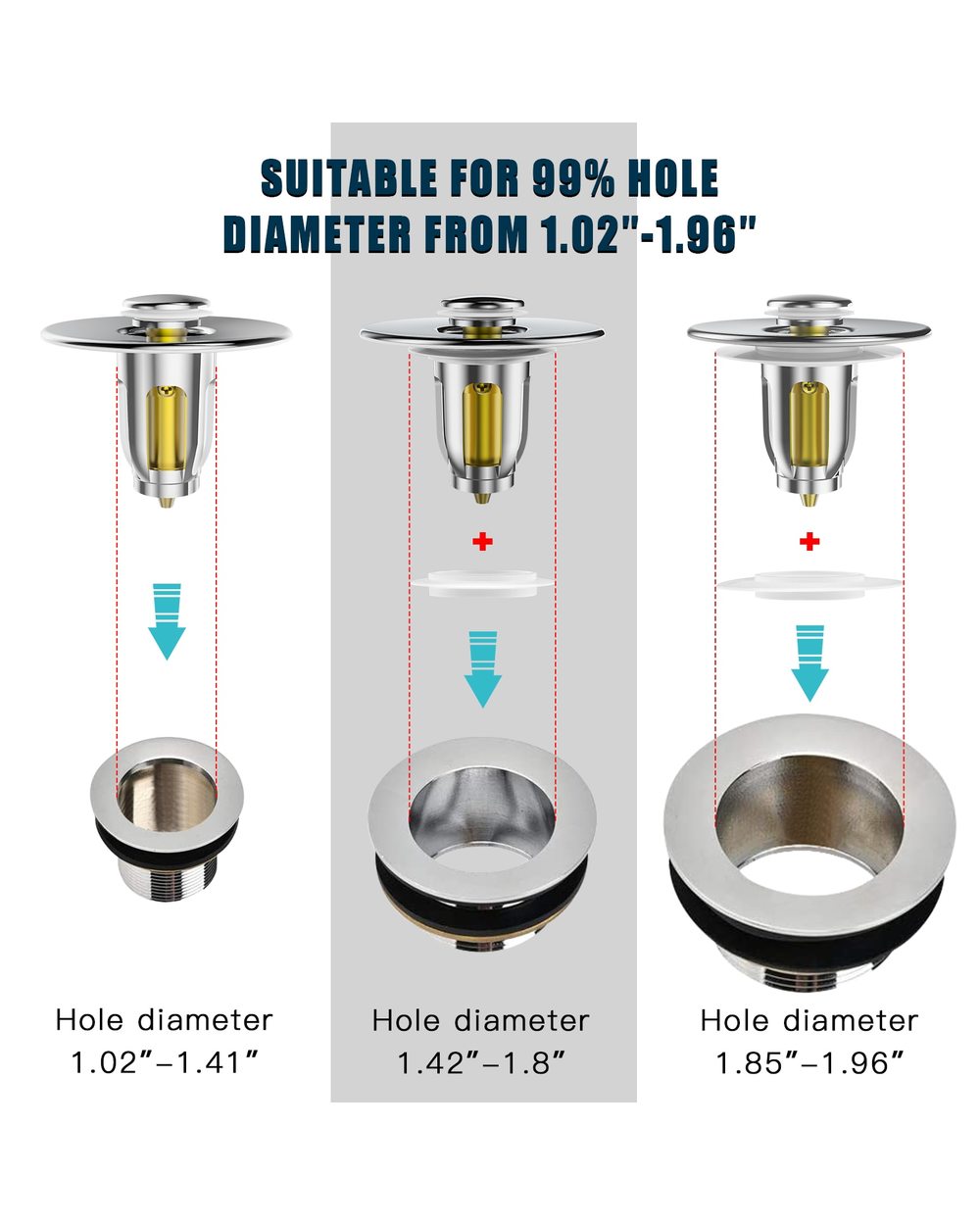 Last Day Promotion 48% OFF - STEEL POP UP DRAIN FILTER(buy 2 get 1 free now)