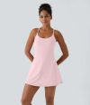 🔥LAST DAY PROMOTION 70% OFF💥Women Workout Tennis Dress With Built In Bra Shorts