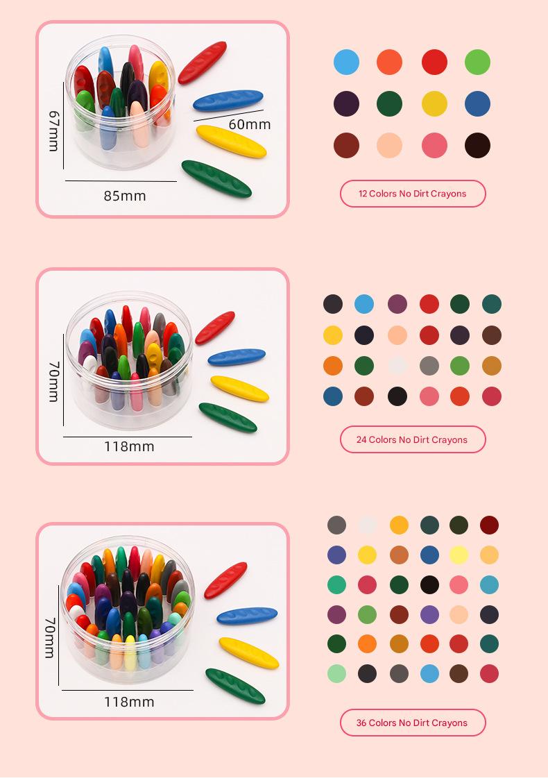 🎁TikTok Last Day Sale - 70% OFF🔥 Washable Jumbo Crayons for Kids - 12/24/36🎨 Colors Non-Toxic, Safe, and Fun Art Supplies