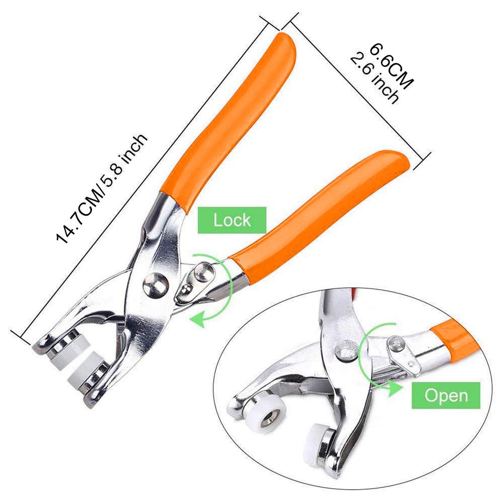 (🔥 Summer Hot Sale - Save 50% OFF) Metal Snaps Buttons with Fastener Pliers Press Kit, Buy 1 Set Save $4