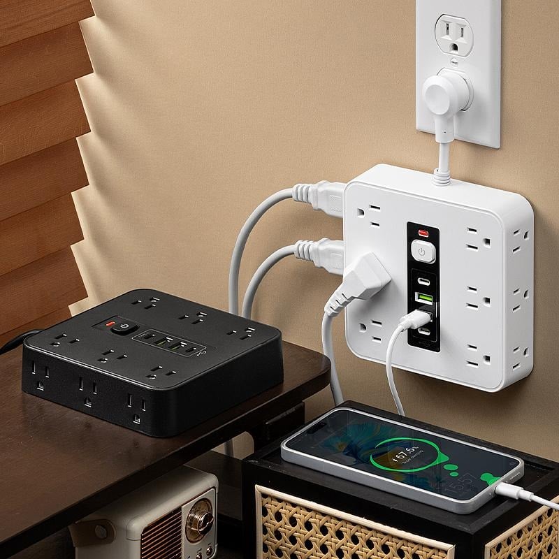 🔥Last Day Promotion 50% OFF🔥16-in-1 Power Strip with Switch & Surge Protection
