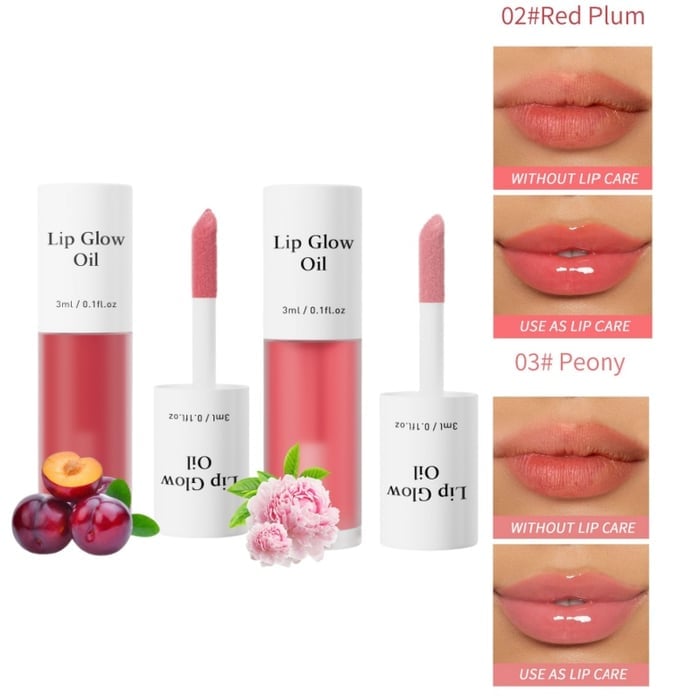 💋 Get the Perfect Pout✨ Tinted Lip Glow Oil - For Lush, Hydrated Lips with a Natural Glow! 💖