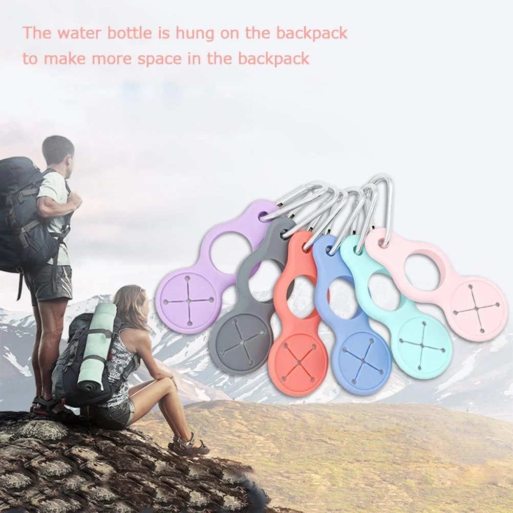 🔥Last Day Promotion 50% OFF🔥Silicone Sport Kettle Buckle Outdoor Carabiner Water Bottle Holder