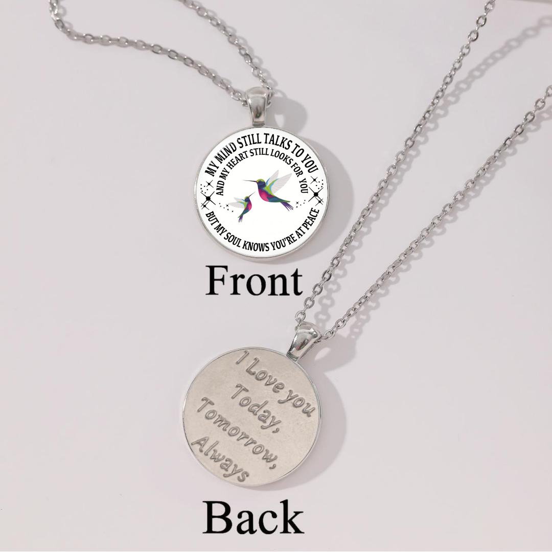 Last Day 69% OFF - My Mind Still Talks To You Memorial Necklace, In Memory Of Gift💕