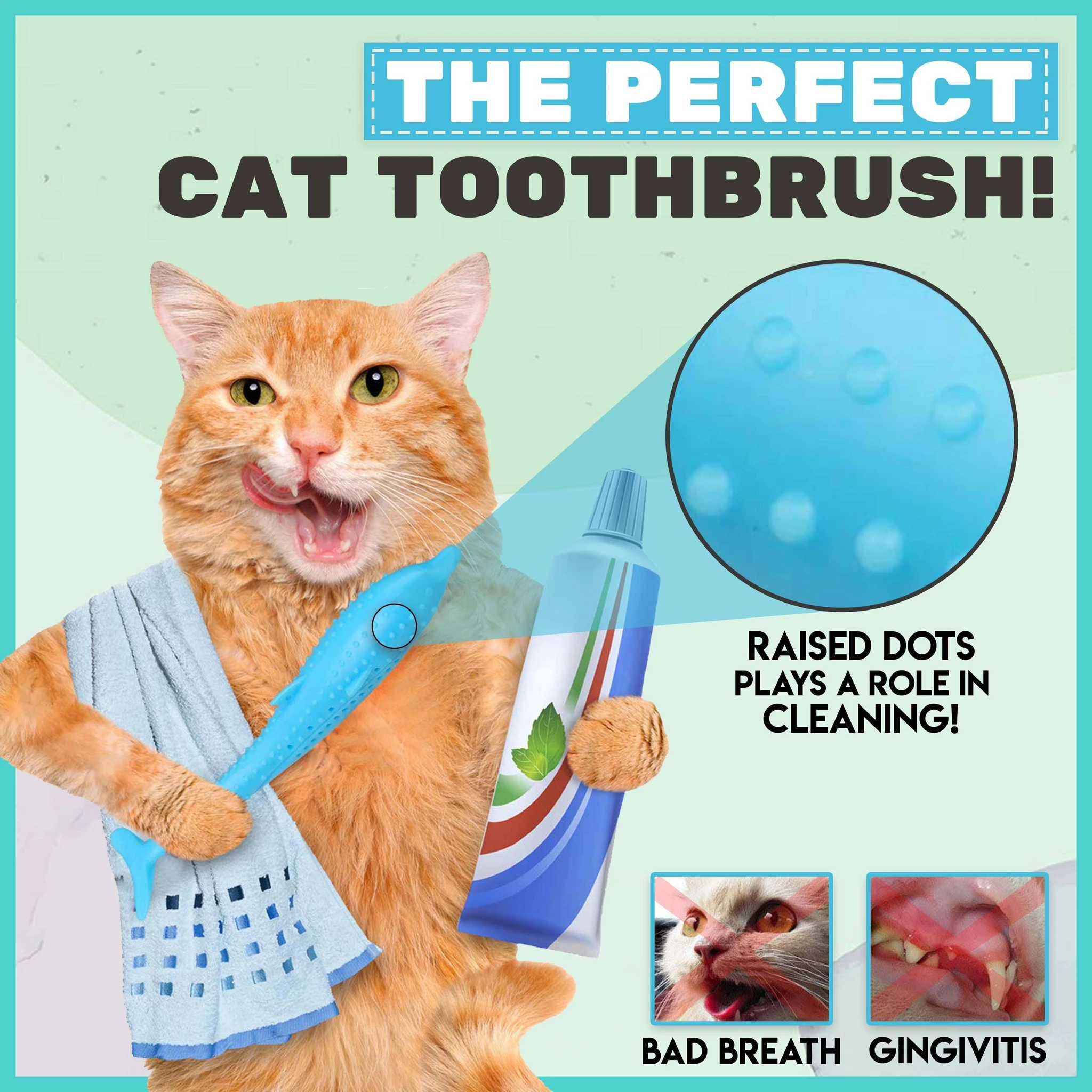 🌷Mother's Day Promotion 50% OFF🌷 - Cat Self-Cleaning Toothbrush