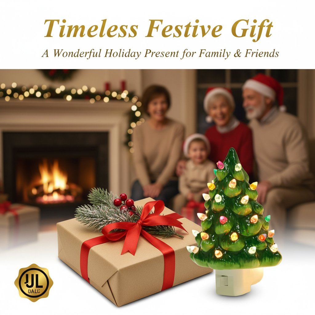 🎁TikTok Last Day Sale - 70% OFF🔥Heritage Glow Ceramic Tree Night Light