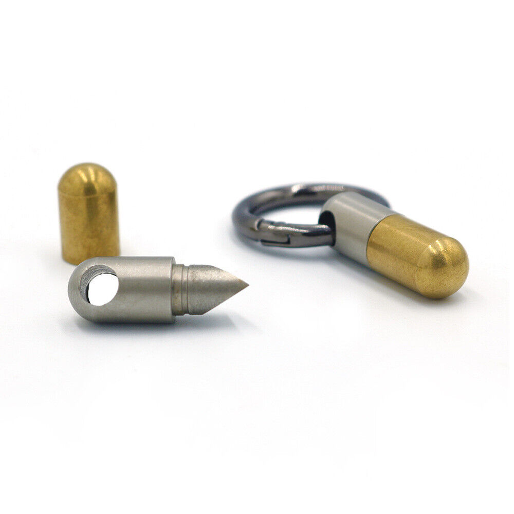 Stainless Steel Capsule Keyring EDC Cutting Tools