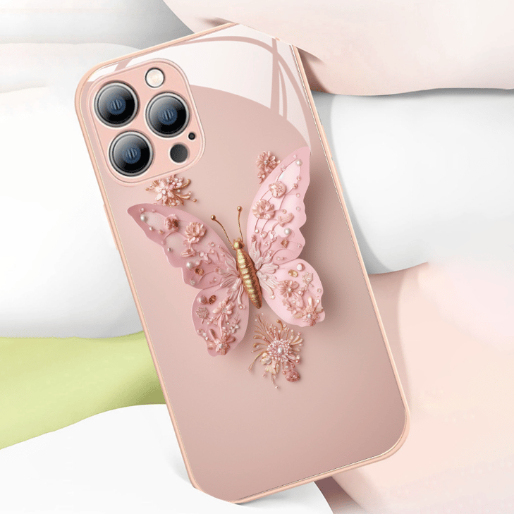 (Last Day Promotion 50% OFF) Flat 3D Butterfly Pattern Phone Case - Buy 2 Free Shipping