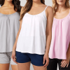 (🎁Early Mother's Day Promo- 70% OFF) 2024 Loose-fitting Tank Top With Built-in Bra (Buy 2 Get Free Shipping)