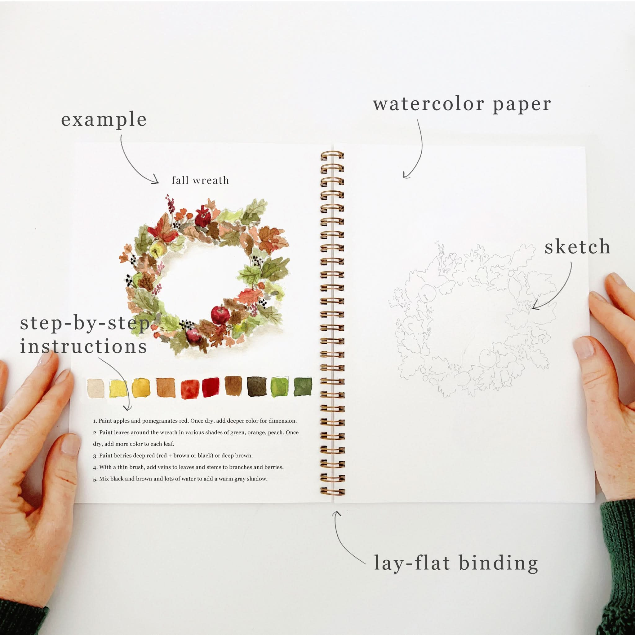 🍂Autumn Watercolor Workbook