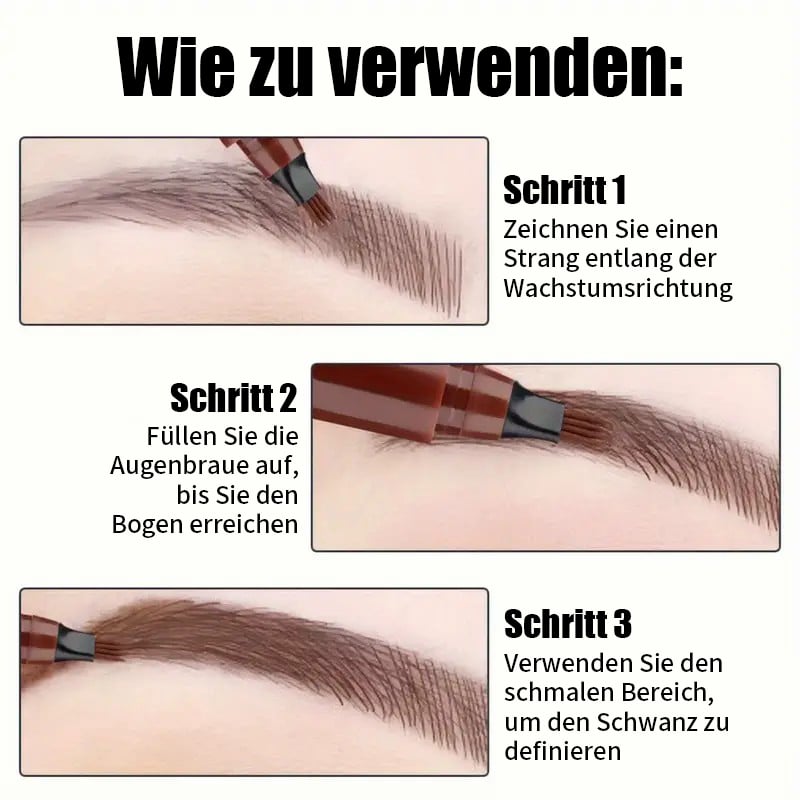 🔥1+1 Cratis🔥2024 Verbesserter Natürliche Augenbrauen Augenbrauenstift