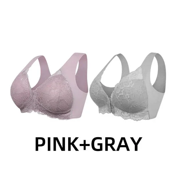 🎁LAST DAY 45% OFF🎁Front Closure 5D Shaping Push Up Bra – Seamless, Beauty Back, Comfy