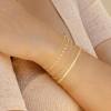 Gold Bracelets for Women, 14K Dainty Gold Plated Stackable Bracelets for Women Trendy Gold Bracelet Stack Set Waterproof Chain Bracelets Paperclip Adjustable Tennis Minimalist Tiny Cute Jewelry