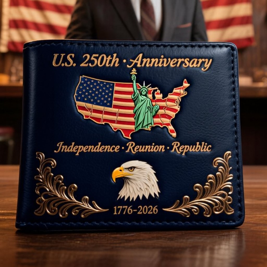 🔥LAST DAY 49% OFF -  U.S. 250th Anniversary Leather Wallet