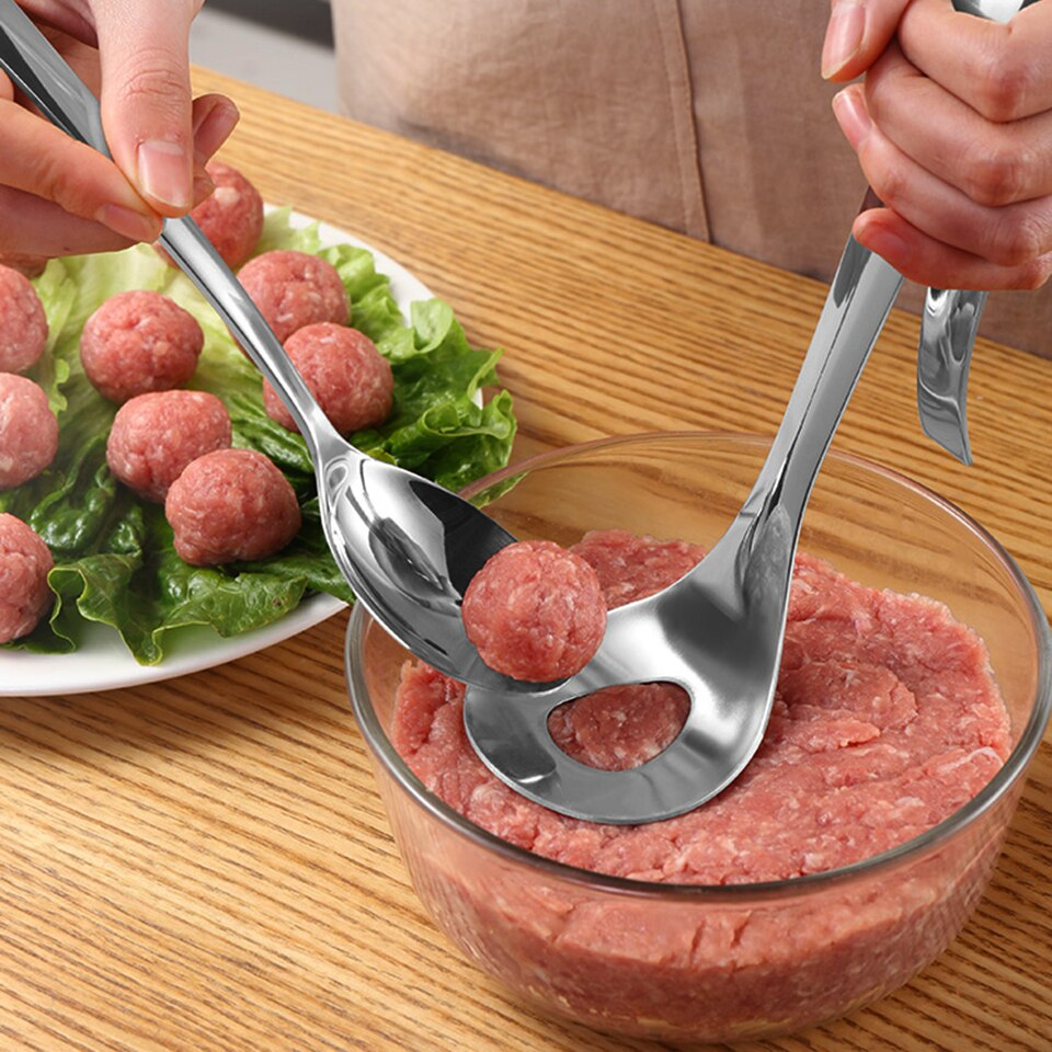 (🎄CHRISTMAS SALE NOW-48% OFF) Stainless Steel Meatball Maker Spoon(BUY 2 GET 1 FREE NOW)