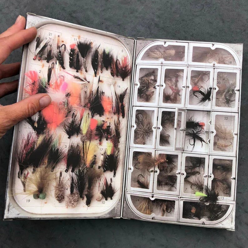 🎁TikTok Last Day Sale - 70% OFF🎣Fly Fishing Advent Calendar – Handmade Flies + Waterproof Fly Box
