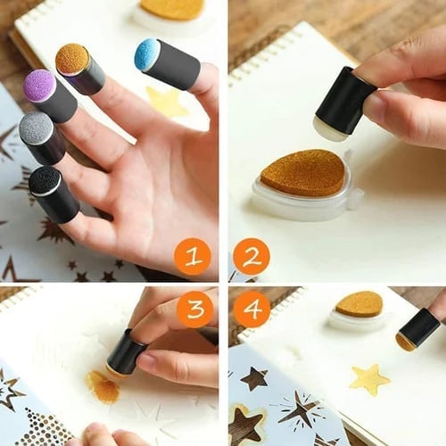 (🎅EARLY CHRISTMAS SALE-49% OFF) DIY sponge finger painting kit 💖 BUY 2 GET FREE SHIPPING