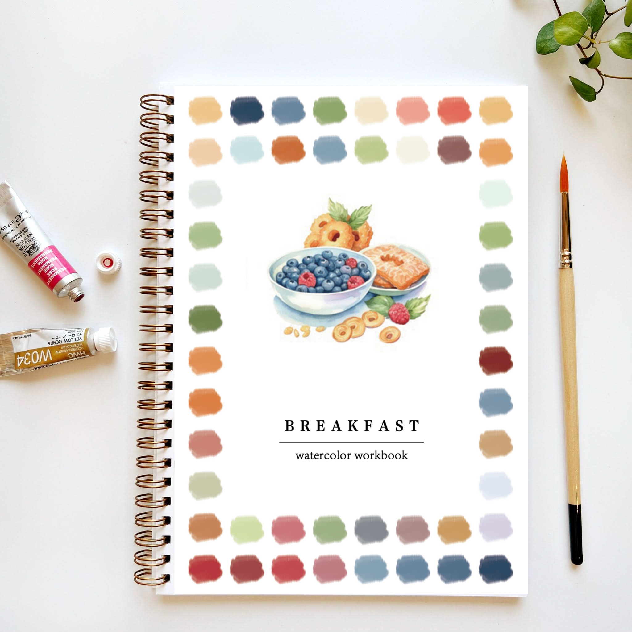 2025 New🍳Breakfast Watercolor Workbook