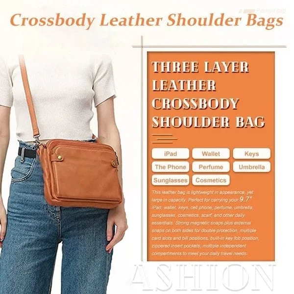 🔥Flash Sale-50%Off🔥Three-Layer Leather Crossbody Shoulder & Clutch Bag(BUY 2 FREE SHIPPING ONLY TODAY)