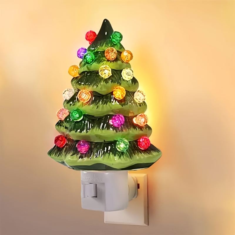 🎁TikTok Last Day Sale - 70% OFF🎄 Rustic 3D Resin Christmas Tree Night Light