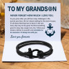 To My Son Love You Forever Nautical Bracelet