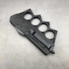 Motifs Knuckle Duster Wooden Handle Folding Knife Defense EDC