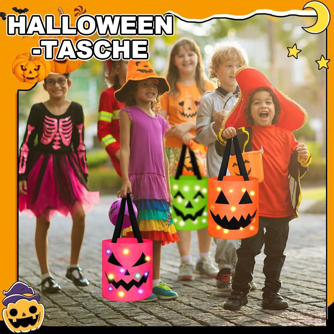 🔥Heißer Verkauf - 49% Rabatt 🎃Halloween-Süßigkeiteneimer-Set