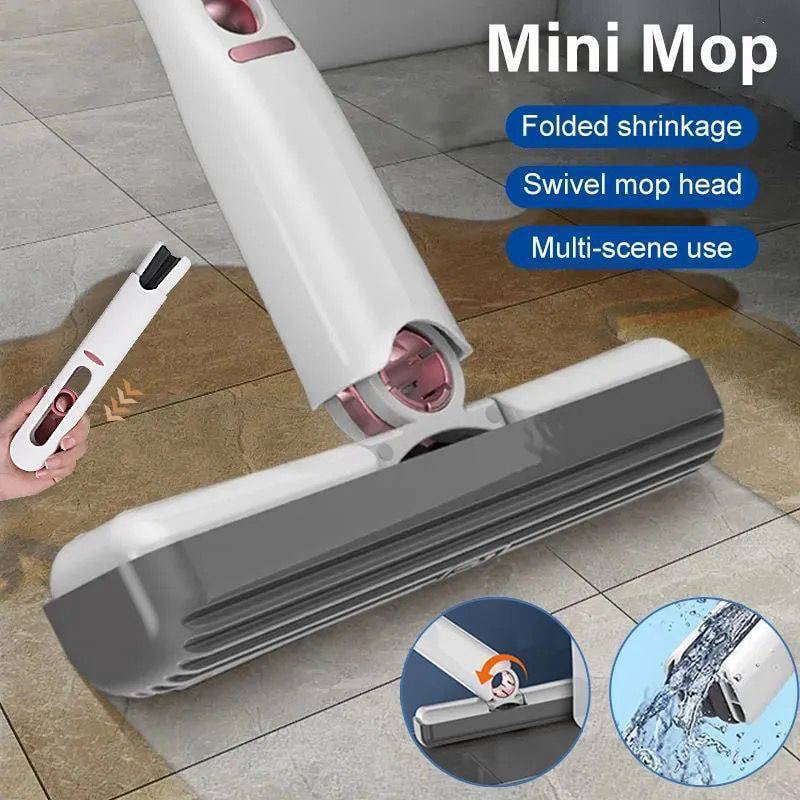 🔥New Year Promotion 48% OFF🎁180° Foldable Powerful Squeeze Mini Mop