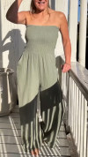 Women's Tube Top Casual Jumpsuit