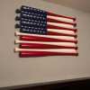 Baseball Bats American Wooden Flag - Ready to Ship