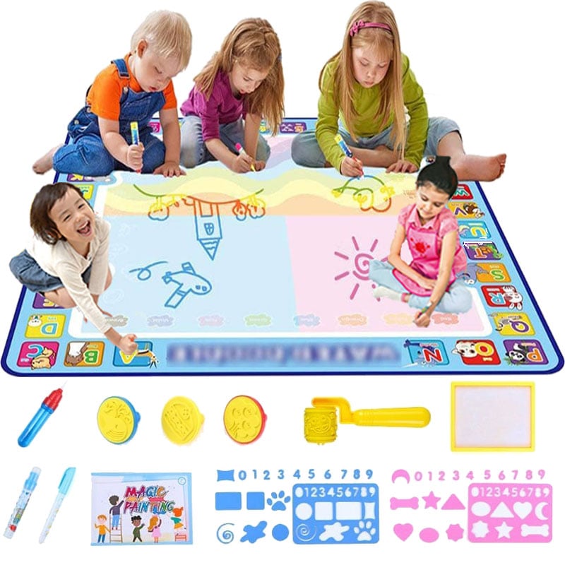 (🎄EARLY CHRISTMAS SALE - 50% OFF) 🎁 - Water Doodle Mat ,Aqua Painting Drawing Mat Mess Free Learning Toy Mat