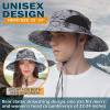 EINSKEY Unisex Sun Hat, Waterproof Wide Brim Bucket Hat Packable Boonie Hat for Fishing Hiking Gardening Safari Beach