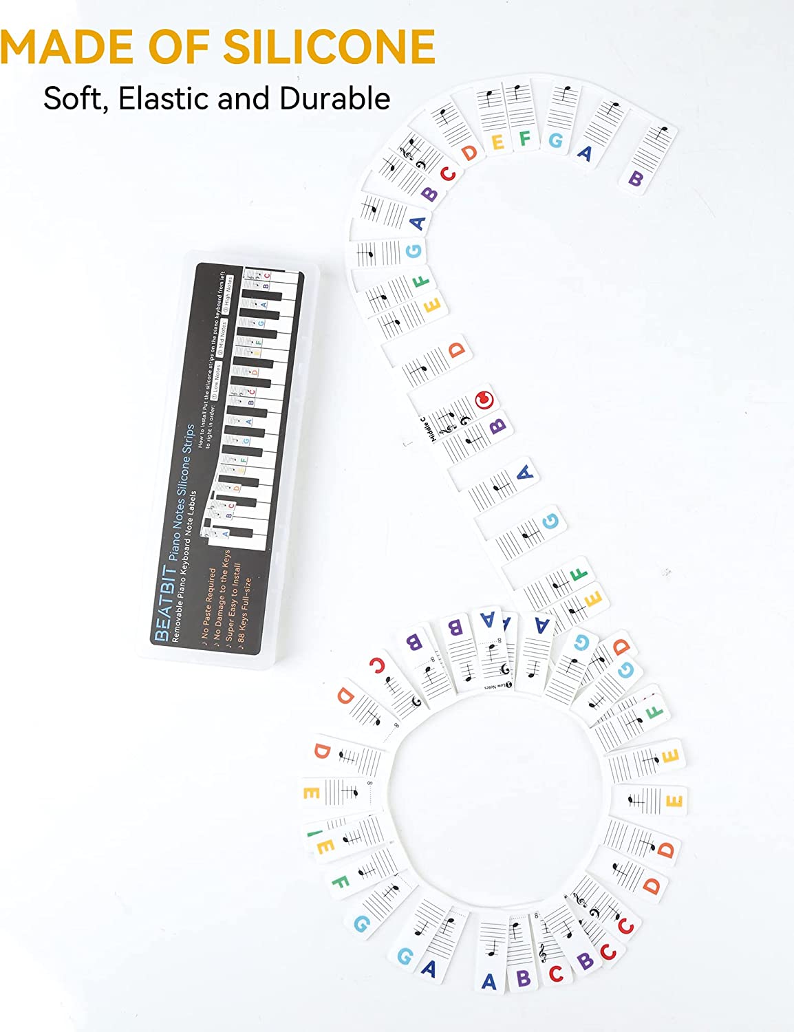 🔥Hot Sale 49% OFF🔥Removable Piano Keyboard Note Labels