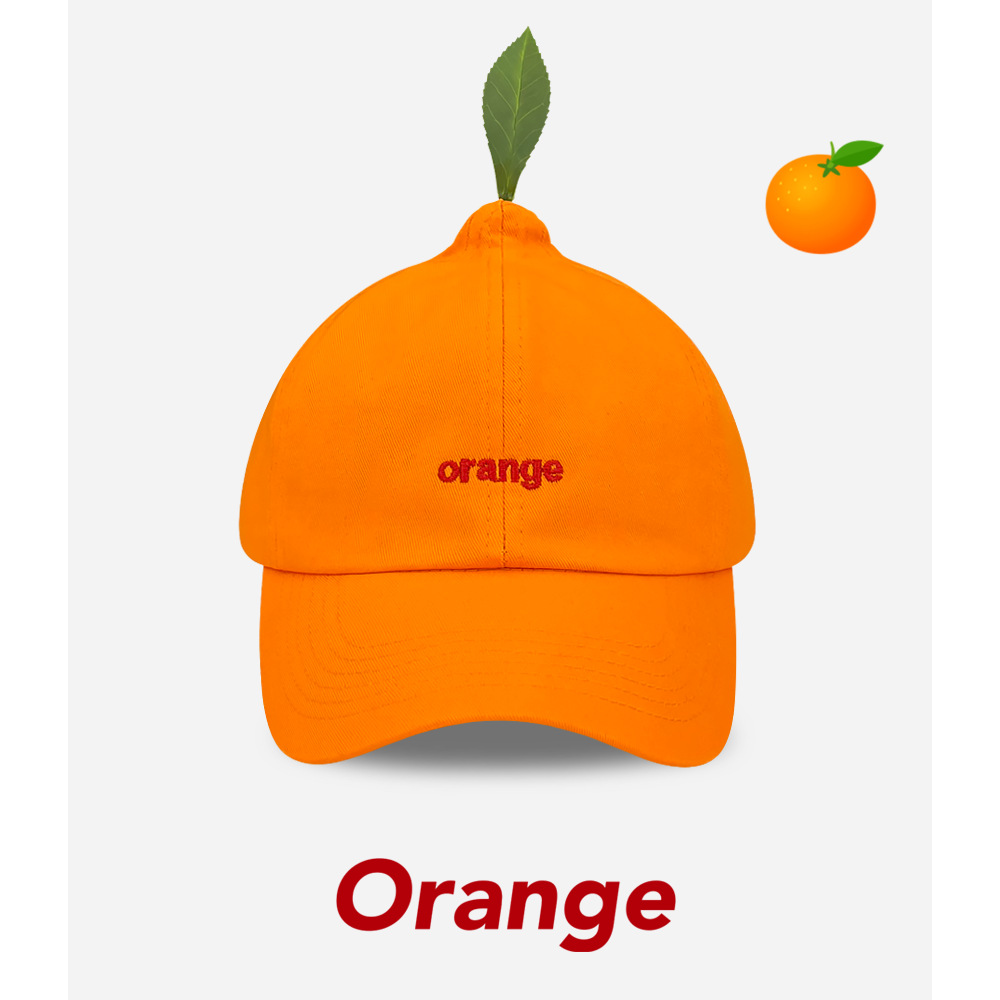 2025 Summer New Creative Cute Orange Baseball Cap