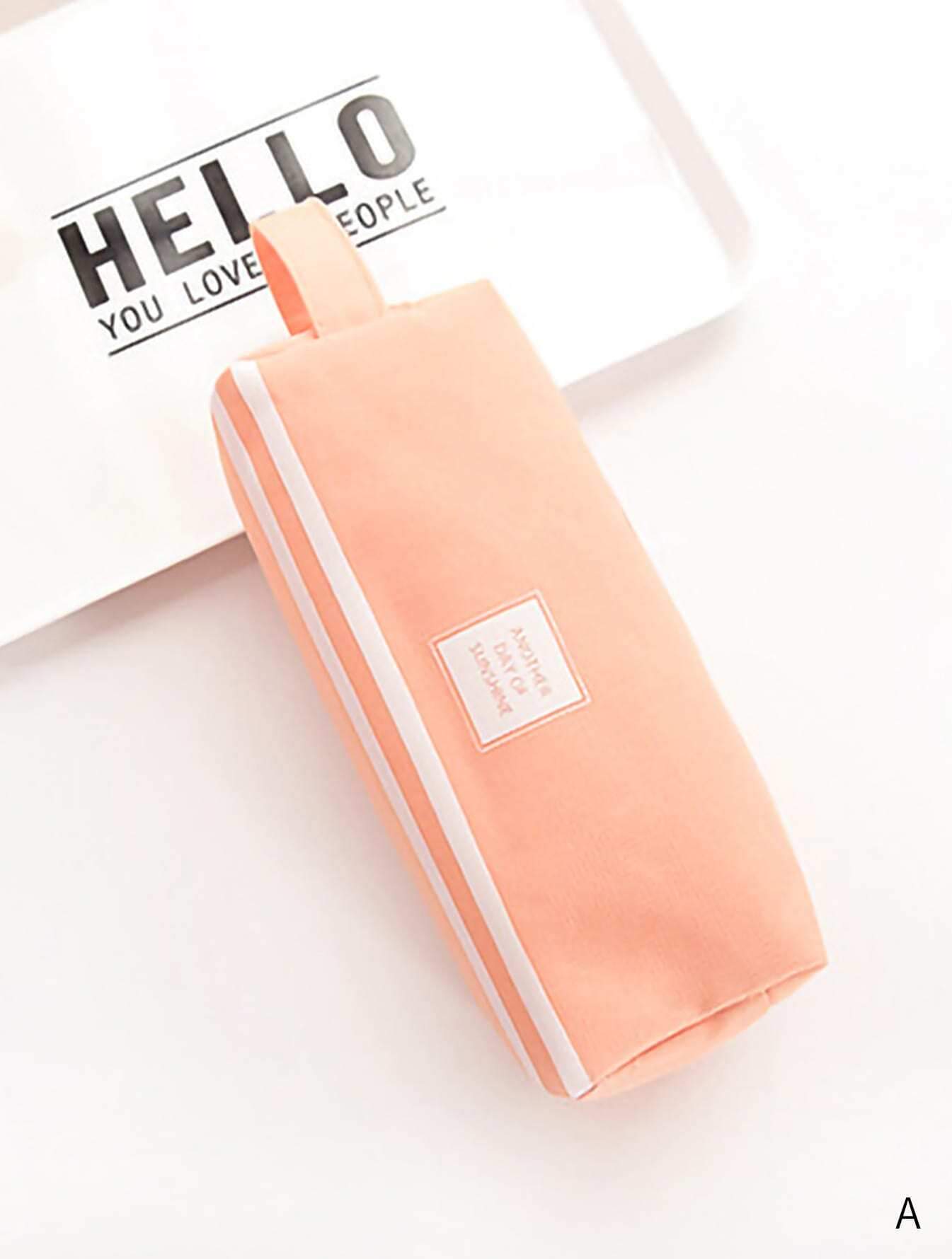 Letter Print Large Pencil Case 1pc