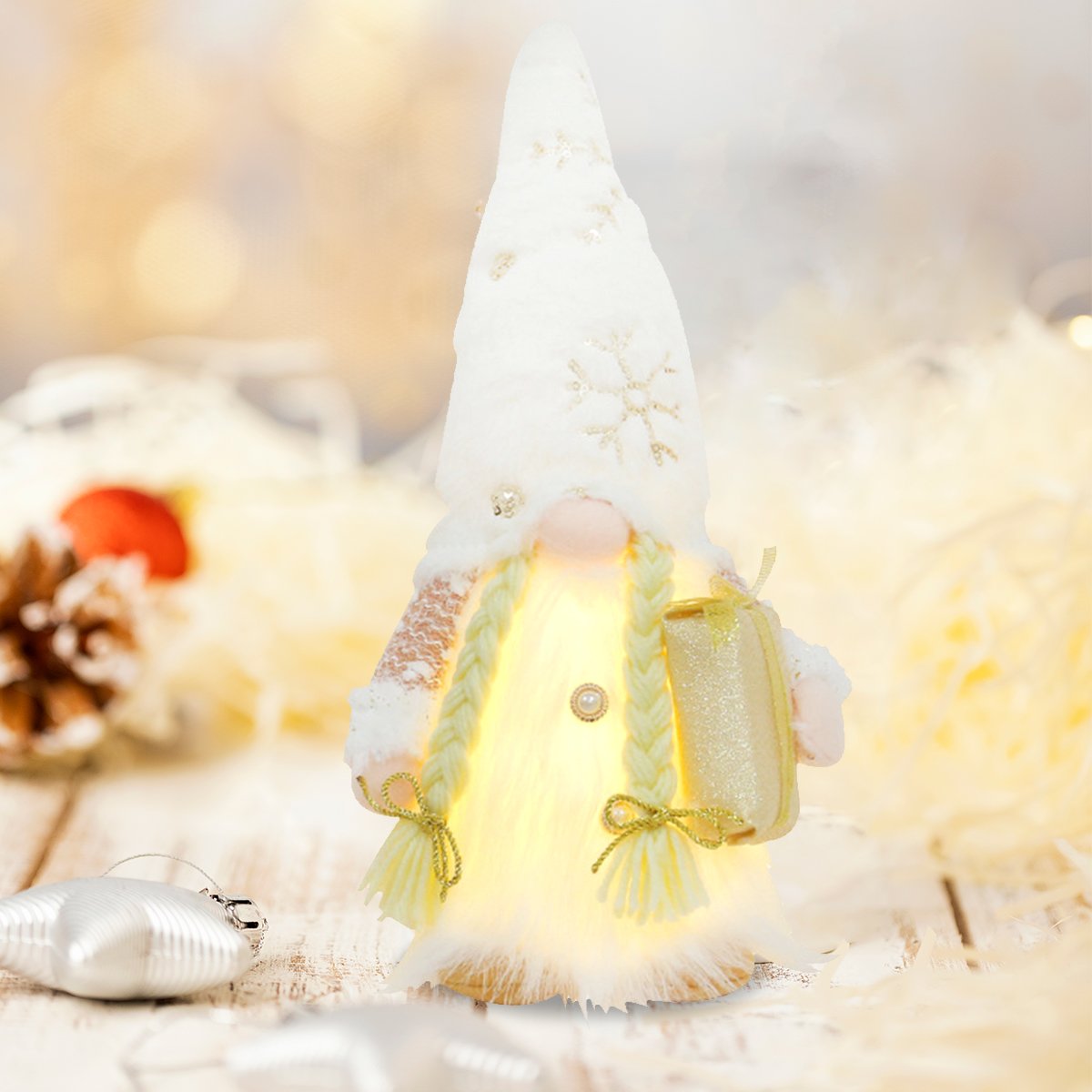 🔥Adorable Gnome Decorations with light