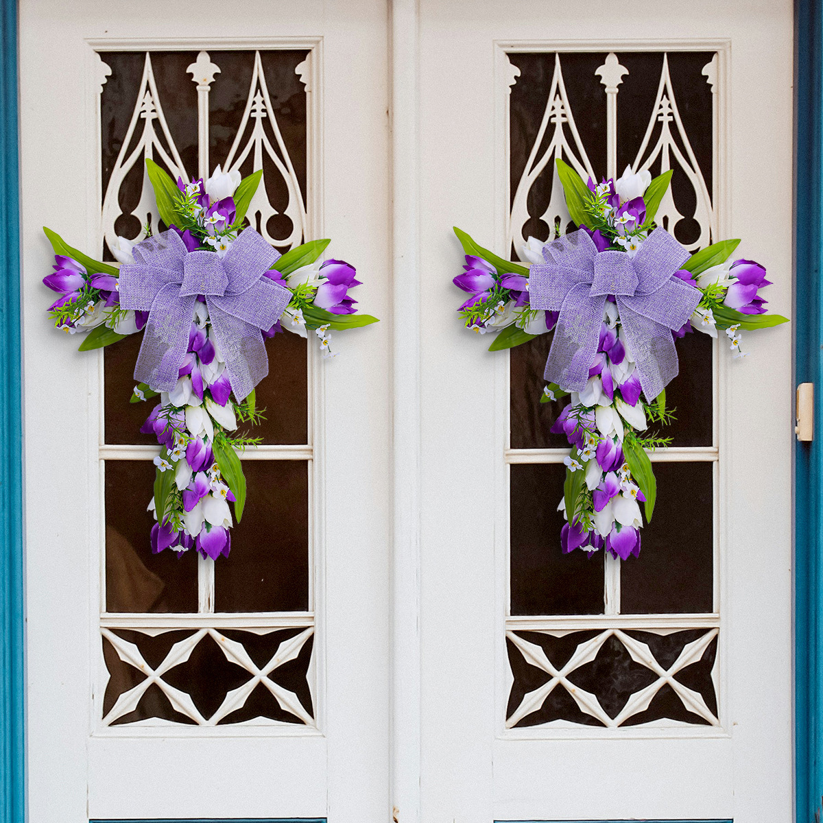 🔥Last Hour Flash Sale🔥Cross Tulip Door Decoration