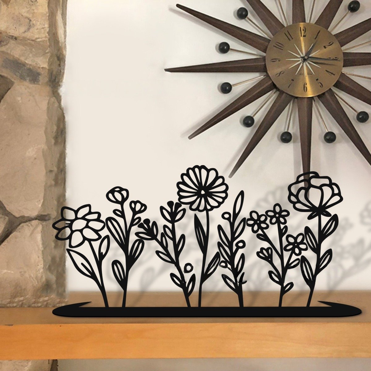 🔥 Independence Day Sale – 50% OFF! 🔥 Metal Wildflower Iron Stand – Minimalist Floral Sculpture for Home & Dining Room Decor