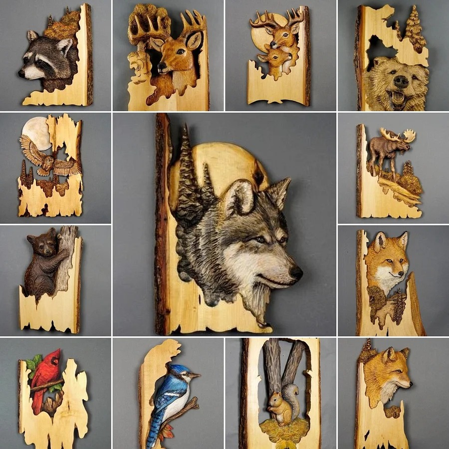 🐾 Unique Animal Carving Wall Decoration! Available From Stock And Will Be Shipped Soon! 🔥 Shop Quickly!