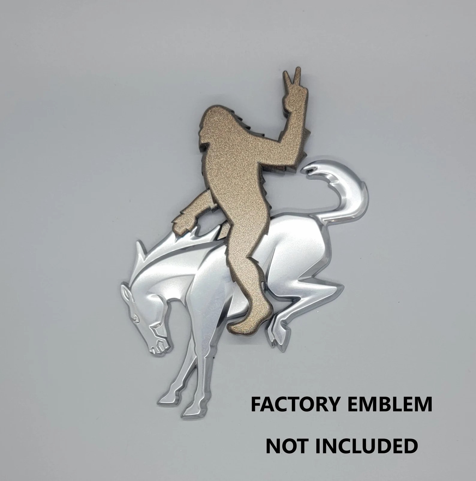 Sasquatch Peace Sign Emblem Addon